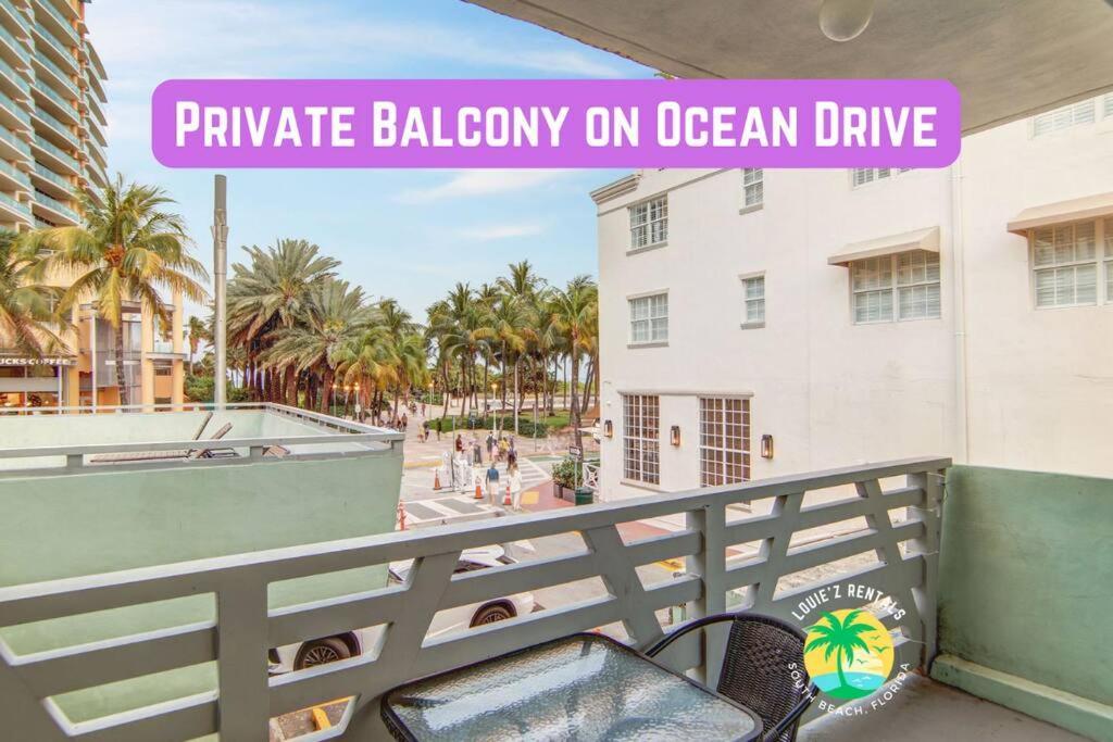 Balcony Deco Apt, W/2 Queenbeds, On Ocean Dr Beach Apartment Miami Beach Luaran gambar